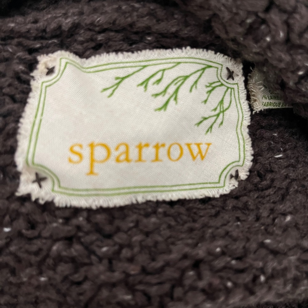 Sparrow Cardigan Sweater Womens S Brown Colorblock Wool Blend Anthropologie - Picture 5 of 6